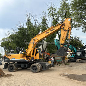 Excavadora de Ruedas Usada Hyundai R210W-9/R150W-9 - 21 Toneladas, Motor Cummins Original con Bomba Hidráulica - Product Image 3