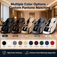 Fauteuil de massage inclinable de luxe à commande vocale IA avec mécanisme 3D et massage des pieds en trois étapes pour la relaxation à domicile