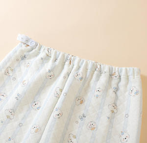 Air Cotton Impreso Rayas Cachorro Patrón Manga raglán Cuello redondo Posparto/<span class=keywords><strong>Lactancia</strong></span> Manga larga y pantalón largo Conjunto de ropa de dormir - Product Image 4