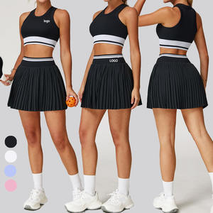 2 шт., женский спортивный комплект с юбкой и шортами - Product Image 1