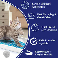 Produit en gros de litière pour chat en cristal de minerai de gel de silice naturel de haute qualité