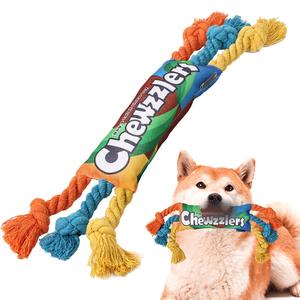 Giocattoli da masticare per cani all'ingrosso eco-friendly gioco interattivo di peluche che gioca a spazzolino da denti resistenti masticatori aggressivi Twist Candy gatti - Product Image 3