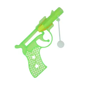 Brinquedo nostálgico infantil colorido e engraçado de plástico para crianças, pistola de tiro de borracha, preço de fábrica, pistola de água de plástico, brinquedo engraçado