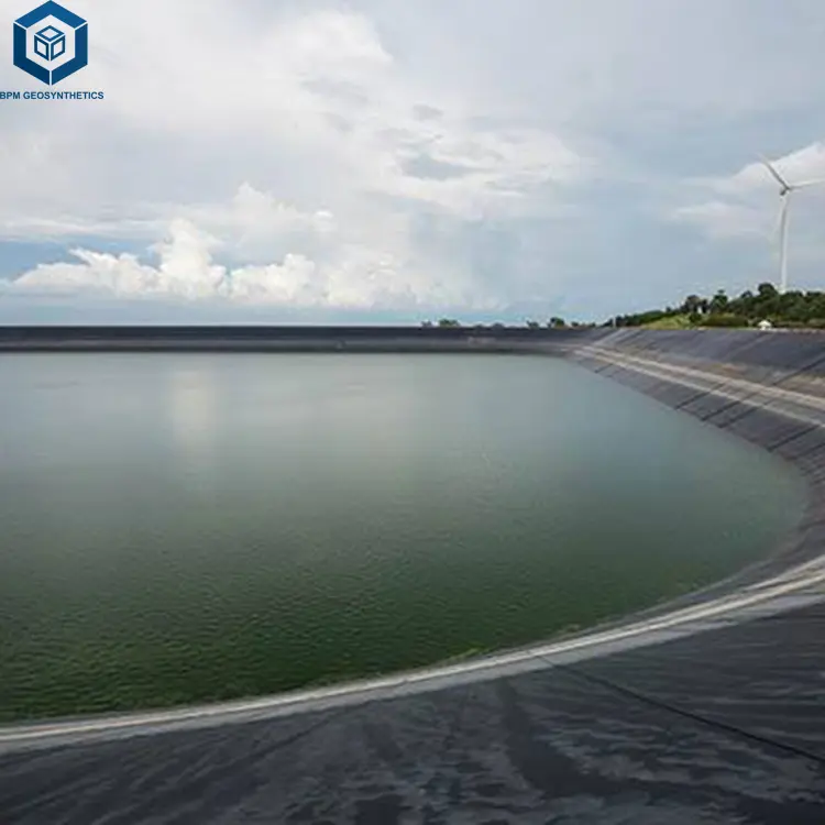 Tấm Lót Màng Địa Kỹ Thuật Hdpe 1.5Mm 2Mm RPE Pond Liner Cho Hồ Cảnh Quan Nhân Tạo Ở Sri Lanka