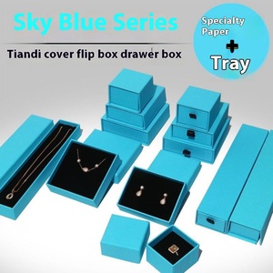 Emballage en carton rigide haut de gamme personnalisable avec logo pour bijoux, boîtes rigides pour colliers, bagues, cadeaux de bijouterie, estampage - Product Image 5