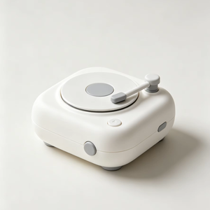 <b>Table</b> Stand Motor Crank Retro White China Parts Radio India Corne Gramophone Card Phonograph Gramaphone Turntable Record Player - Product Image 1