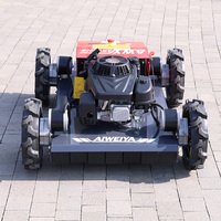 Tondeuse à gazon autotractée à quatre roues à lame rotative, alimentée à l'essence, pour jardin et propriété, certifiée CE, modèle RC