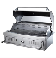 Dispositif de sécurité anti-flamme moderne avancé en acier inoxydable pour barbecue au charbon de bois, rôtissoire, avec mécanisme de rotation robuste
