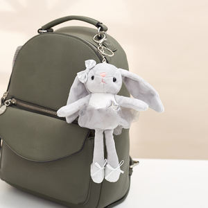20CM Oster-Geschenke Rosa Kaninchen Ballett-Hase Schlüsselanhänger Plüschtier mit Kleid für Geburtstagsgeschenk Mädchengeschenk Plüschspielzeug - Product Image 4