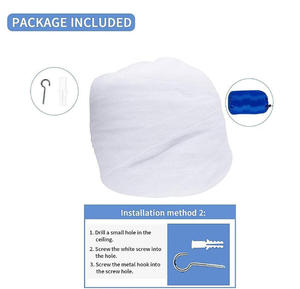 Moustiquaire de lit suspendue en forme de cône pour enfants, filet décoratif en maille fine pour chambre de princesse, idéal pour chambre de filles - Product Image 4