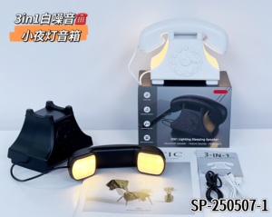 Mesin relaksasi kebisingan putih Retro, lampu malam desain telepon Vintage, alat bantu tidur & dekorasi samping tempat tidur dekorasi kamar tidur - Product Image 3