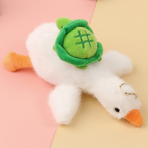 Lindo Colgante de Peluche de Ganso Blanco Personalizable, Llavero de Dibujos Animados para Mochila Escolar con Relleno de Algodón PP, Alivia <span class=keywords><strong>el</strong></span> Estrés - Product Image 5