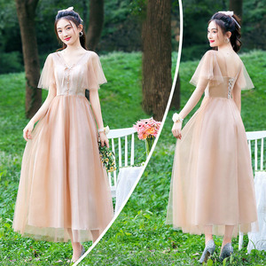 Hermosa vestido de dama en color beige para estilos elegantes: Alibaba.com