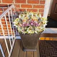 6 Bundel Bunga Daisy Sutra Tahan UV, Buket Bunga Artifisial untuk Dekorasi Rumah dan Luar Ruangan