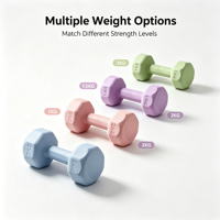 Haltères de couleur macaron, adaptés aux femmes passionnées de fitness, haltères de haute qualité