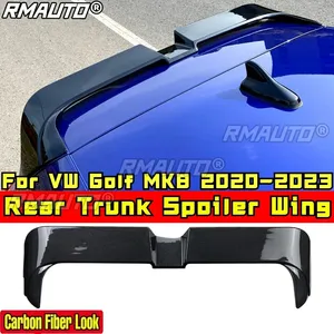 Golf MK8 Body Kit Rear Roof Spoiler <b>Splitter</b> Carbon Fiber Look Sport Style Roof Wing for VW Golf MK8 2020-2023 Car Accessories - Product Image 1