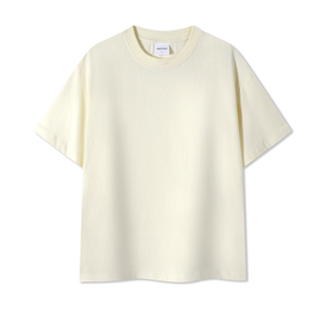 T-shirt en coton 100% à col rond, poids lourd 230 GSM, design personnalisé, t-shirt vierge pour impression personnalisée - Product Image 3