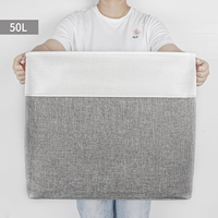 Grand Panier de Rangement Pliable et Imperméable en Forme de Cube pour Vêtements, Linge, Couvertures, Jouets, ou Coffre de Voiture