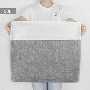 Lớn không thấm nước Cube có thể gập lại quần áo giặt giỏ chăn Container xe lưu trữ bin Hộp đồ chơi tổ chức Lưu trữ giỏ - Product Image 2