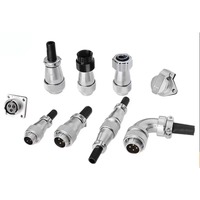 Connecteur circulaire étanche WEIPU WF20J3Z à 3 broches mâle à bride carrée, type à souder, 25A 500V, indice de protection IP67