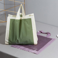 Sac fourre-tout en plastique avec deux poignées, design exclusif pour les grands magasins, logo personnalisé, sacs de shopping sur mesure
