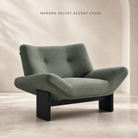 Fauteuil d'appoint moderne de style italien minimaliste du milieu du siècle, fabriqué en Chine, pour salon, fauteuil confortable, canapé lounge