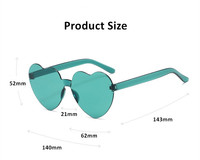 Lunettes de soleil en plastique bon marché en gros BSBH, logo personnalisé, forme de cœur, lunettes de soleil tendance pour femmes, lunettes de soleil colorées