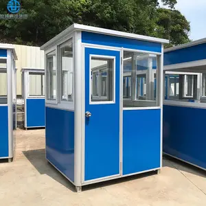 Açık Toll Booth güvenlik görevlisi ev mobil prefabrik taşınabilir oda kabini güvenlik görevlisi evi