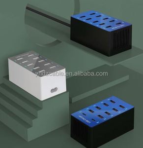 10-Port <b>USB</b> 5V/2.4A Fast Charging Desktop & Travel Charger for Mobile Phones & Earphones Universal EU/US/UK <b>Sockets</b> - Product Image 2