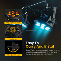 7X12W haute puissance intérieur Led mince Par lumière fête Dj Rgblac 6In1 lumière discothèque éclairage de scène spectacle barre Support Dmx 512