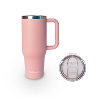 Logo personnalisé 40oz bouteille hydroélectrique en plein air voyage tasse en acier inoxydable 30oz 40oz extérieur bouteille thermique gobelet avec poignée et paille