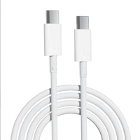 Câble USB-C vers USB-C 6A avec puce E-Marker, charge rapide Type-C 100W, câble de données TPE pour téléphone Android, 1M 2M, OEM ODM, vente en gros