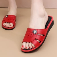 Sandales et Tongs Décontractées pour Femmes 2026 – Talon Compensé en PVC, Respirantes et Confortables pour l'Extérieur et la Maison – Vente en Gros