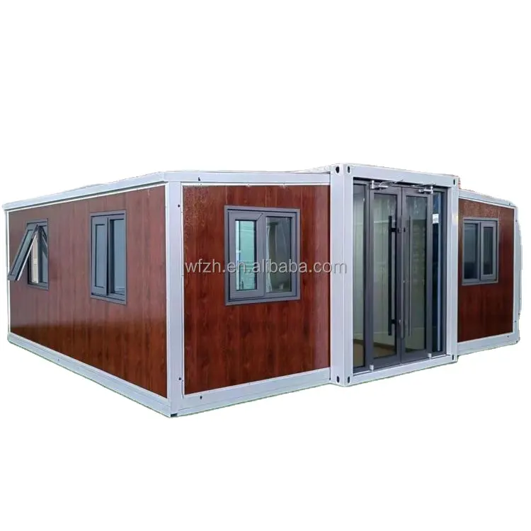 Casa prefabbricata in fabbrica spedizione gratuita casa container espandibile con 3 camere da letto in vendita