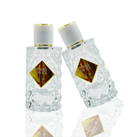 RTS-botellas de cristal con diseño único de lujo, frasco de cristal transparente de 50ml, perfume, diamante, Dubái