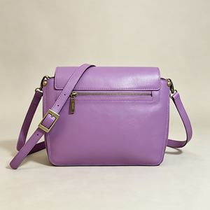 Womens Vintage Flap Shoulder Bag Solid Color Adjustable Wide <b>Strap</b> Multi‑compartment Daily <b>Crossbody</b> Bag - Product Image 3