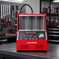 Nettoyeur et testeur d'injecteurs de carburant LAUNCH CNC-602A, machine de nettoyage ultrasonique pour injecteurs 6 cylindres pour véhicules à essence