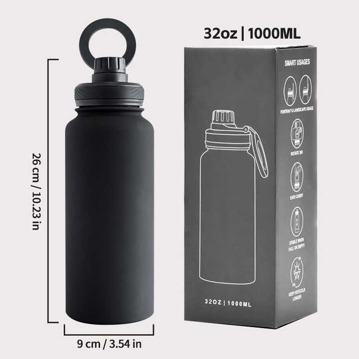 Custom Logo 32oz Vacuum Insulated Sports Water Bottle