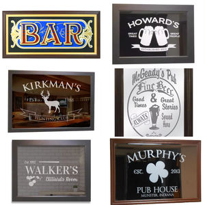 Op Maat Gemaakte Vintage Decoratieve Pubspiegel Met Logo Gepersonaliseerde Reclame Bar Teken Ingelijst In Glas Bass Adnams Stijl - Product Image 6