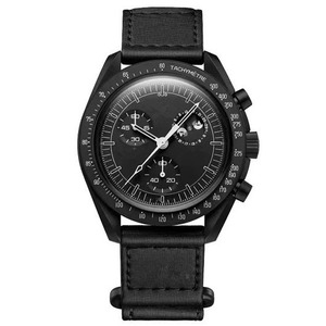 스페이스 히트 워치 니리차 남성용 문 머큐리 문 프로그램 야광 방수 6핀 크로노그래프 쿼츠 시계 - Product Image 6