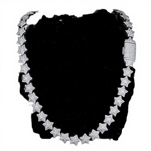 Collier en argent 18 carats, bijoux fins, plaqué rhodium, diamant de laboratoire taille brillant, couleur D, clarté VVS, pendentif pour femme, 16 pouces - Product Image 2