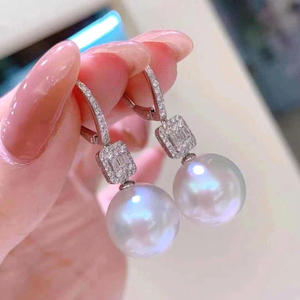 WENCHI S925 Argent DIY Accessoires en perles Plateau vide avec perles de 8-12 mm Crochet d'oreille Bijoux chinois à la mode Modèle 11534 - Product Image 2