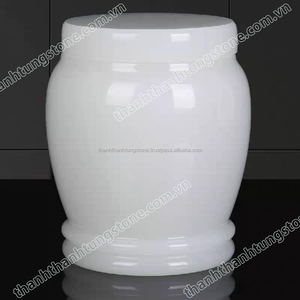 โรงงานหินอ่อนเวียดนามธรรมชาติแกะสลักหินอ่อนสีขาว Ossuaries กล่องสำหรับขายโกศเถ้า - Product Image 4
