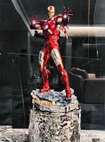 Estatua de Resina Personalizada de Iron Man MK7 a Escala 1/2 (110 cm), Figura de Acción Coleccionable de Marvel Avengers para Decoración de Interiores