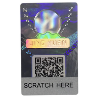 Meilleure vente d'autocollant holographique 3D personnalisé adhésif étanche PVC PET finition brillante emballage laminé de plastique vinyle d'impression UV