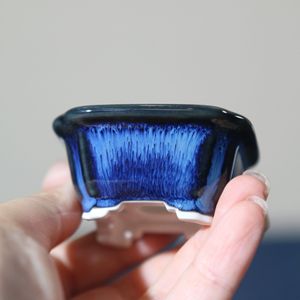 Maceta Pequeña Cuadrada de Cerámica para Bonsái, Mini Maceta Hecha a Mano del Tamaño de la Palma de la Mano, Xingyu - Product Image 2