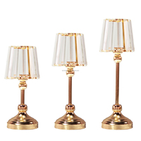 Lampe de table de mariage, porte-bougie chauffe-plat en cristal, décoration de table, centres de table pour événements de mariage et fêtes