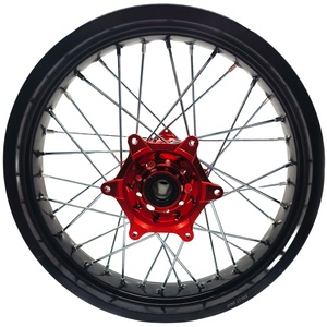 Ruedas Delanteras y Traseras Supermoto para Honda CR125/CRF250, Llantas de Motocicleta Todoterreno de Aleación de Aluminio CNC sin Cámara, Accesorios Nuevos - Product Image 4