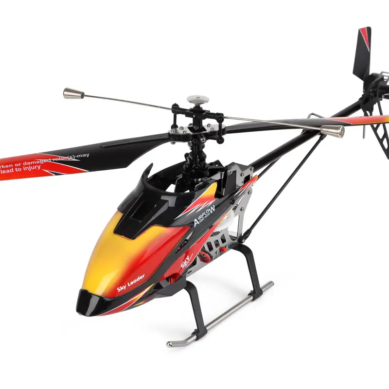 Wltoys V913 2.4G Radiobesturing Speelgoed 4ch Rc Helikopter Enkele Propeller Afstandsbediening Helikopter