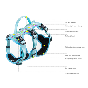 Kingspeed New Upgraded Flores e Borboletas Dog Vest Puppy Harness Com Impressão Colorida Dog Harness Hot Sell Pet Vest
